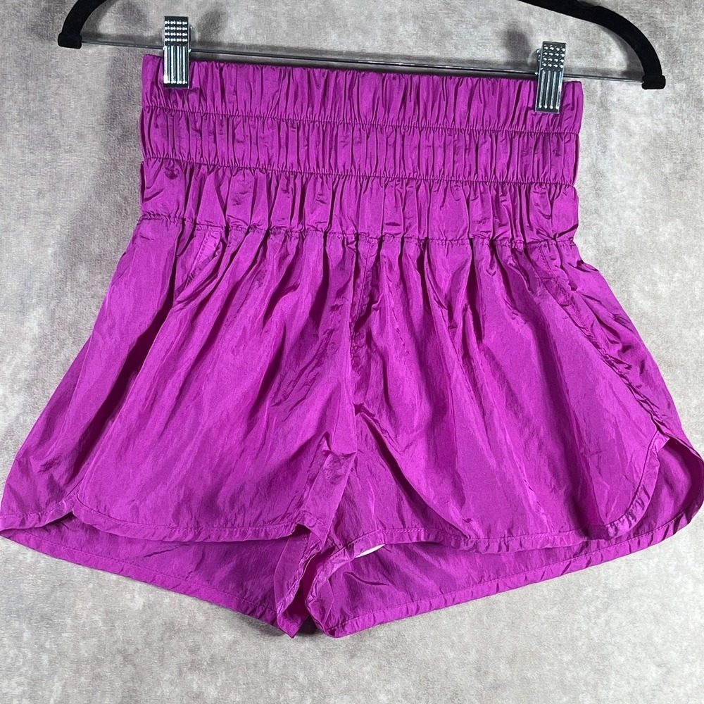 Free People Movement The Way Home Shorts Womens Small Neon Magenta Running